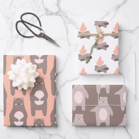 ベアキャンプ用ラッピングシート ラッピングペーパーシート (正面)