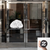 ベアキュブデカールカスタムポーラベアツイン ウィンドウサイン (オフィスドア)