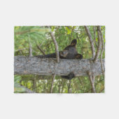 ベアキュブ登山ツリー フリースブランケット (正面(横))