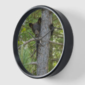 ベアキュブ登山ツリー 壁時計 (傾斜)