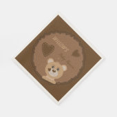 ベアキューブウッドランドテーマベビーシャワーペーパーナプキン スタンダードランチョンナプキン (角)