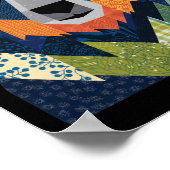 ベアキルトパターンキルティング恋人キルターセウィ ポスター (角)