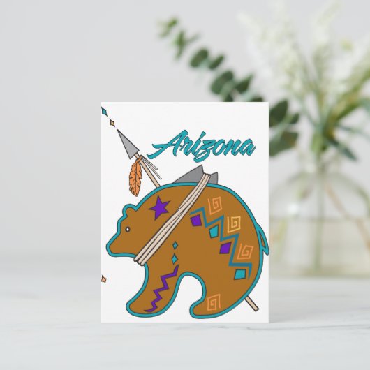 ベアクラン矢印 ポストカード (スタンド正面)