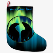 ベアクリスマスストッキングカスタムベアストッキング ラージクリスマスストッキング (正面)