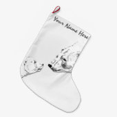 ベアクリスマスストッキングカスタムポーラベアストッキング ラージクリスマスストッキング (正面 (吊り時))