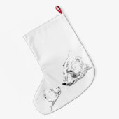 ベアクリスマスストッキングカスタムポーラベアストッキング ラージクリスマスストッキング (裏面 (吊り時))