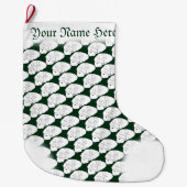 ベアクリスマスストッキングカスタムポーラベアストッキング ラージクリスマスストッキング (正面)