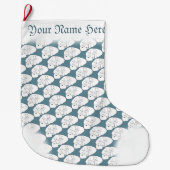 ベアクリスマスストッキングカスタムポーラベアストッキング ラージクリスマスストッキング (正面)