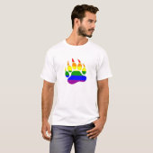 ベアクロウ レインボーフラッグ デザイン Tシャツ (正面フル)