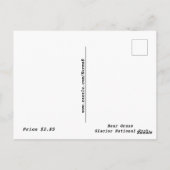 ベアグラスグレイシャーナショナルパークポストカード ポストカード (裏面)