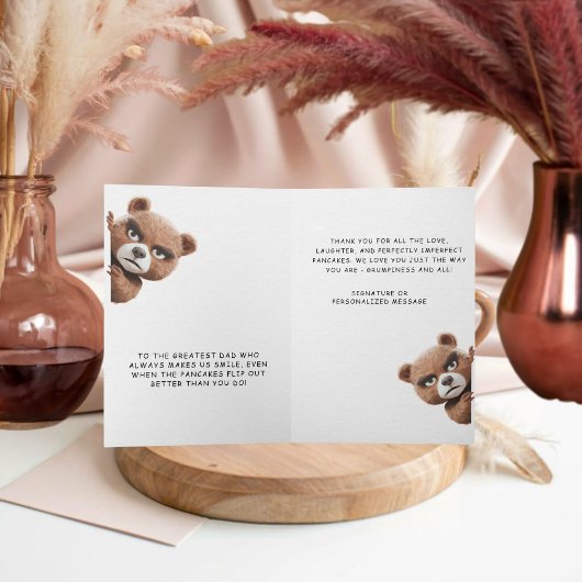 ベアシェフお父さんのデイカード 招待状