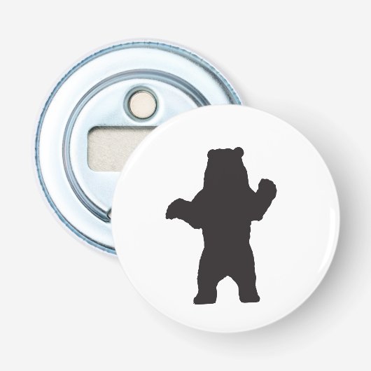 ベアシルエットボトルオープナー 栓抜き (正面)