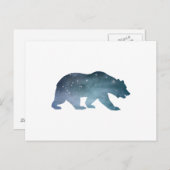 ベアシルエット ポストカード (正面/裏面)