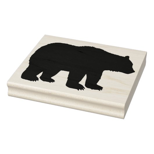 ベアシルエ威厳のあるットスタンプ ラバースタンプ (スタンプ)