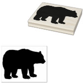 ベアシルエ威厳のあるットスタンプ ラバースタンプ (押印)