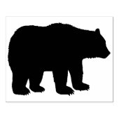 ベアシルエ威厳のあるットスタンプ ラバースタンプ (インプリント)