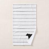 ベアシープラップ柄バスタオルセット バスタオルセット (ハンドタオル)