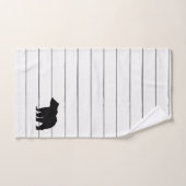 ベアシープラップ柄バスタオルセット バスタオルセット (ハンドタオル)