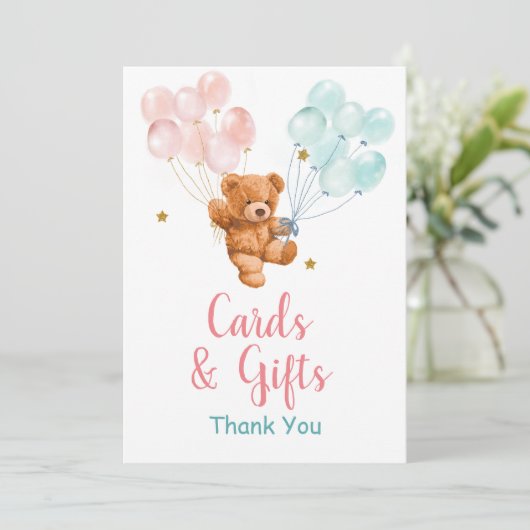 ベアジェンダーがバロオンカードとギフトを明らかにする サンキューカード (スタンド正面)