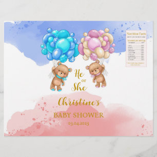 ベアジェンダーリビールチップバッグラベル チラシ