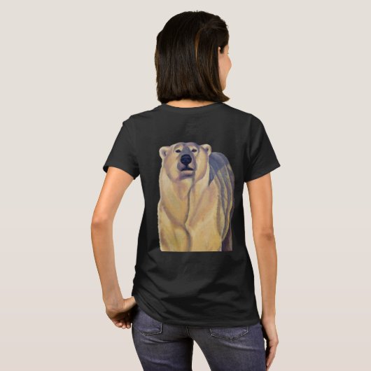 ベアジャケット女性の部族アートギフトベアジャケット Tシャツ (裏面フル)