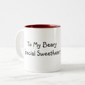 ベアスイートアーツカスタマイズ可能なコーヒー/ティーマグカップ ツートーンマグカップ (正面左)