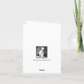 ベアズリーアールヌーボーエンジェルイースターカード シーズンカード (裏面)