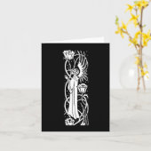 ベアズリーエンジェル&ポピーのノートカード カード (黄色い花)