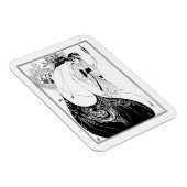 ベアズリーピーコックスカートヴィンテージスタイル マグネット (右側)