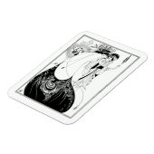 ベアズリーピーコックスカートヴィンテージスタイル マグネット (左側)