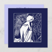 ベアズリー新しいエンジェルホリデーカード シーズンカード (正面/裏面)