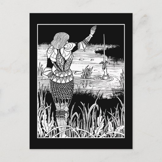 ベアズレーナイトエクスカリブールポストカード ポストカード (正面)