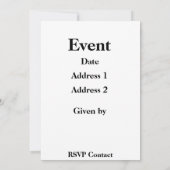 ベアズ踊り招待状 招待状 (裏面)