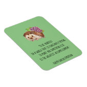 ベアセルフエマーソン引用文とヘッジホッグ マグネット (右側)