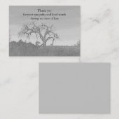 ベアツリーサンキューカード ノートカード (正面/裏面)