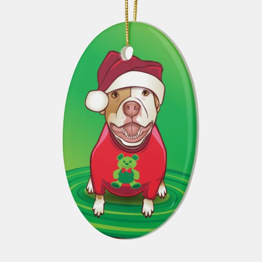 ベアティーのピットブル(反転) セラミックオーナメント (左)