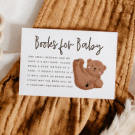 ベアテーマベビーシャワー予約リクエスト エンクロージャーカード