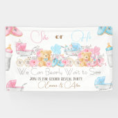 ベアテーマ性別によるパーティー歓迎 横断幕 (横)