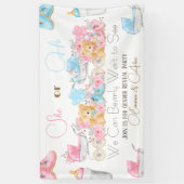 ベアテーマ性別によるパーティー歓迎 横断幕 (縦)