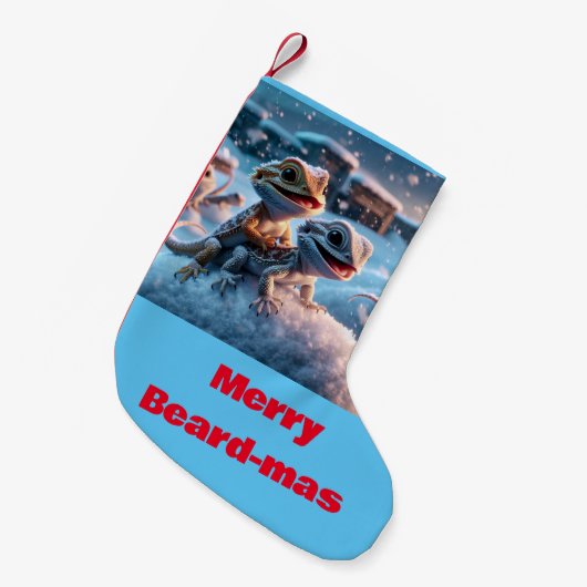 ベアディクリスマスストッキング スモールクリスマスストッキング (正面 (吊り時))
