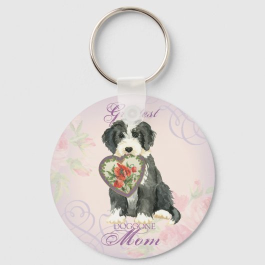 ベアディハートママ キーホルダー (正面)