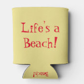 ベアデッド・ドラゴン「ライフはビーチ」ビールコージー 缶クーラー (裏面)