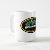 ベアトゥースパスノースレッドロッジ, MT -"OVAL" コーヒーマグカップ (正面左)