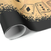 ベアトランプのポーカープレイヤートランプラッキーガンブラー ラッピングペーパー (ロールコーナー)