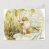 ベアトリクス・ポッターのリリー・パッドに乗ったジェレミー・フィッシャー ポストカード (裏面)