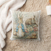 ベアトリクス・ポッターピーター・ラビットとベンジャミン・バニー クッション (ブランケット)