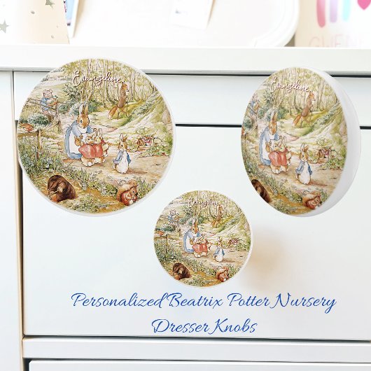 ベアトリクス・ポッター・ピーター・ザ・ラビットとフレンズ セラミックノブ