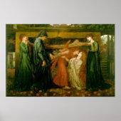 ベアトリスの死の時のダンテの夢 ポスター (正面)