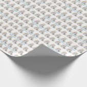 、ベアトリックスの陶工かわいい、ベビーシャワー、カスタム ラッピングペーパー (角)