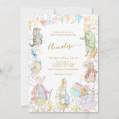 ベアトリックス・ピーター・ザ・ラビット・ウッドランド・ベイビー・シャワー 招待状 (正面)